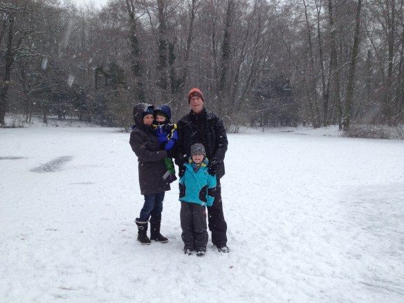 Today we met up with a lovely family.  Glen, Katja, Benjamin and Amy.  It was wonderful to connect, share a meal, and enjoy the winter wonderland.