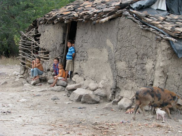 Typical housing in rural Nicaragua