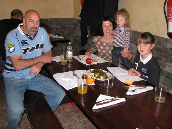 It was a feast of protein! Chorizo, fish omelete, massive steaks and sheep cheese and walnuts to finish. 