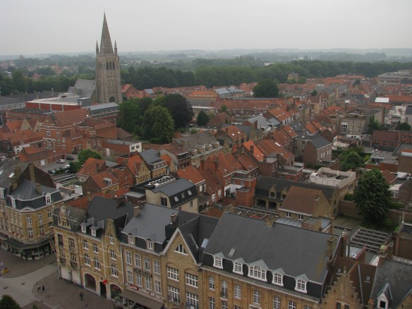 Looking across Flanders Field - hill 60 is out there somewhere where miners from the Hunter Valley dug tunnels under a German munitions dump and blew it up!