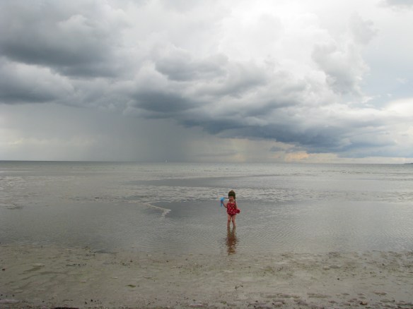 Amaya in the Baltic Sea - one of the toughest and most adaptable two year olds around!